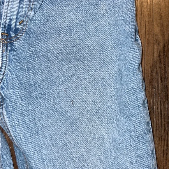 Abercrombie Cropped Light Blue Straight Leg Jeans - Picture 8 of 9